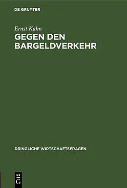 PDF Gegen den Bargeldverkehr von Ernst Kahn