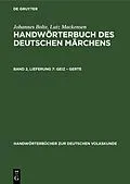PDF Geiz  Gerte von Johannes Bolte, Lutz Mackensen