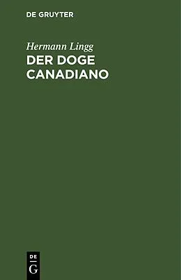 E-Book (pdf) Der Doge Canadiano von Hermann Lingg