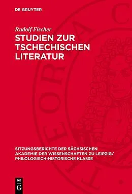 E-Book (pdf) Studien zur tschechischen Literatur von Rudolf Fischer