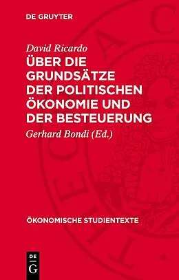 PDF Über die Grundsätze der politischen Ökonomie und der Besteuerung von David Ricardo