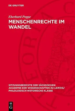 E-Book (pdf) Menschenrechte im Wandel von Eberhard Poppe