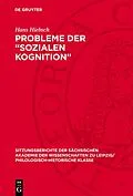 E-Book (pdf) Probleme der Sozialen Kognition von Hans Hiebsch
