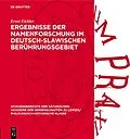 E-Book (pdf) Ergebnisse der Namenforschung im deutsch-slawischen Berührungsgebiet von Ernst Eichler