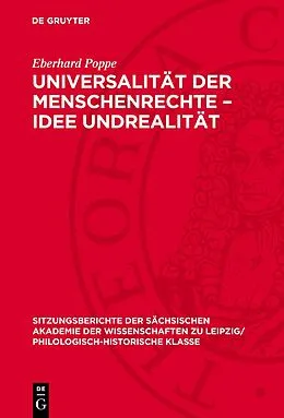PDF Universalität der Menschenrechte  Idee Undrealität von Eberhard Poppe
