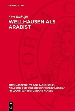 E-Book (pdf) Wellhausen als Arabist von Kurt Rudolph