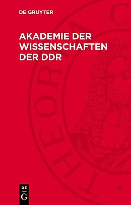 E-Book (pdf) Akademie der Wissenschaften der DDR von 