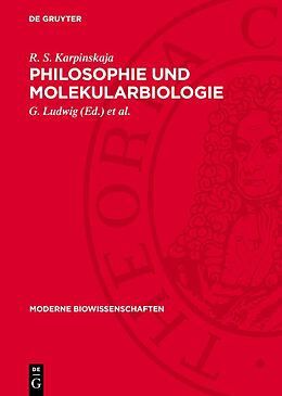 Fester Einband Philosophie und Molekularbiologie von R. S. Karpinskaja