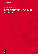 eBook (pdf) Introduction to Old Nubian de Gerald M. Browne