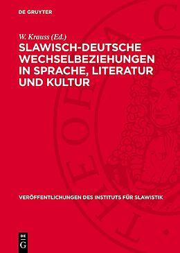 E-Book (pdf) Slawisch-deutsche Wechselbeziehungen in Sprache, Literatur und Kultur von 