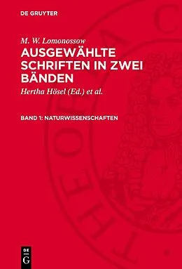 E-Book (pdf) Naturwissenschaften von M. W. Lomonossow