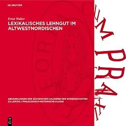 PDF Lexikalisches Lehngut im Altwestnordischen von Ernst Walter