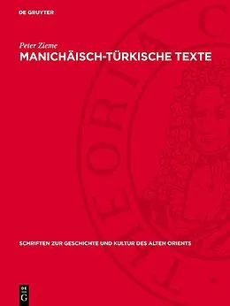 E-Book (pdf) Manichäisch-türkische Texte von Peter Zieme