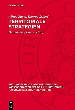 PDF Territoriale Strategien von Alfred Zimm, Konrad Scherf