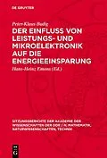 PDF Der Einfluß von Leistungs- und Mikroelektronik auf die Energieeinsparung von Peter-Klaus Budig