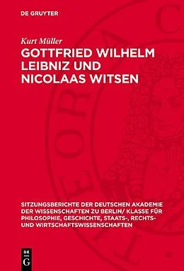 E-Book (pdf) Gottfried Wilhelm Leibniz und Nicolaas Witsen von Kurt Müller