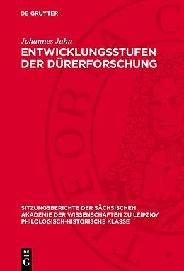 E-Book (pdf) Entwicklungsstufen der Dürerforschung von Johannes Jahn