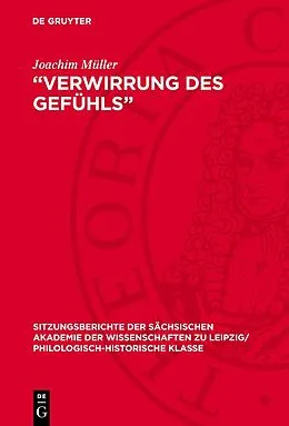 PDF Verwirrung des Gefühls von Joachim Müller