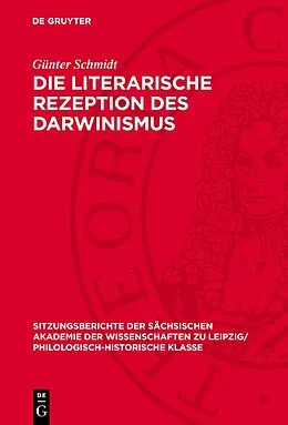 PDF Die literarische Rezeption des Darwinismus von Günter Schmidt