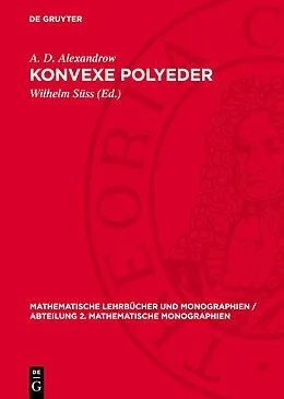 E-Book (pdf) Konvexe Polyeder von A. D. Alexandrow