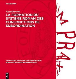 eBook (pdf) La formation du système roman des conjonctions de subordination de József Herman