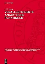 E-Book (pdf) Verallgemeinerte analytische Funktionen von I. N. Vekua