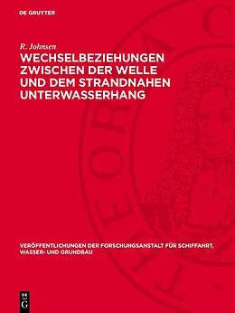 E-Book (pdf) Wechselbeziehungen zwischen der Welle und dem strandnahen Unterwasserhang von R. Johnsen