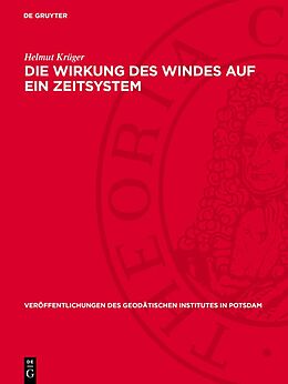 Fester Einband Die Wirkung des Windes auf ein Zeitsystem von Helmut Krüger