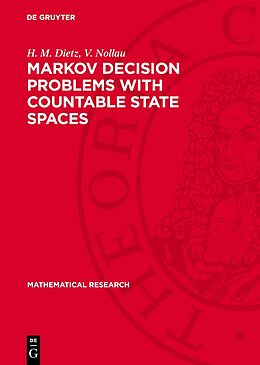 Fester Einband Markov Decision Problems with Countable State Spaces von V. Nollau, H. M. Dietz