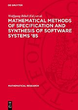 eBook (pdf) Mathematical Methods of Specification and Synthesis of Software Systems '85 de 