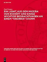 E-Book (pdf) Ein Lignit aus dem Miozän von Rixhöft und einige wichtige Beobachtungen an einem Knorria-Stamm von Paul Greguss