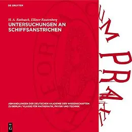 E-Book (pdf) Untersuchungen an Schiffsanstrichen von H. A. Rathsack, Ellinor Rautenberg