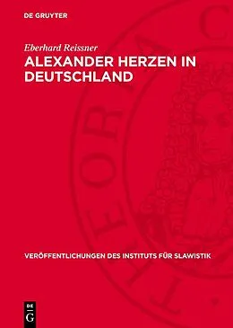 E-Book (pdf) Alexander Herzen in Deutschland von Eberhard Reissner