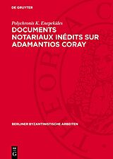 eBook (pdf) Documents notariaux inédits sur Adamantios Coray de Polychronis K. Enepekides