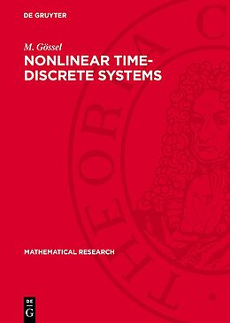 Livre Relié Nonlinear Time-discrete Systems de M. Gössel