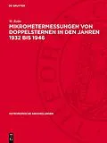 E-Book (pdf) Mikrometermessungen von Doppelsternen in den Jahren 1932 bis 1946 von W. Rabe