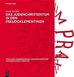 E-Book (pdf) Das Judenchristentum in den Pseudoklementinen von Georg Strecker