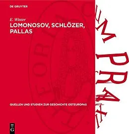 E-Book (pdf) Lomonosov, Schlözer, Pallas von E. Winter
