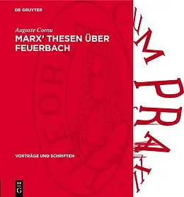 PDF Marx Thesen über Feuerbach von Auguste Cornu