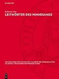 PDF Leitwörter des Minnesangs von Heinrich Götz