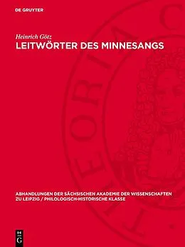 PDF Leitwörter des Minnesangs von Heinrich Götz
