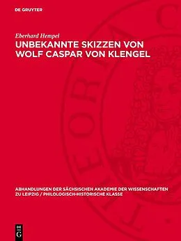 PDF Unbekannte Skizzen von Wolf Caspar von Klengel von Eberhard Hempel