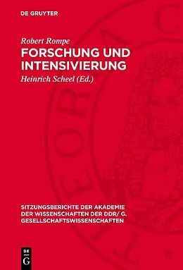 E-Book (pdf) Forschung und Intensivierung von Robert Rompe