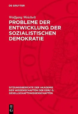E-Book (pdf) Probleme der Entwicklung der sozialistischen Demokratie von Wolfgang Weichelt