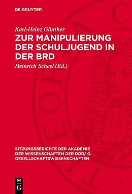 E-Book (pdf) Zur Manipulierung der Schuljugend in der BRD von Karl-Heinz Günther