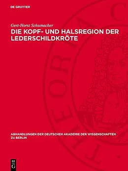 E-Book (pdf) Die Kopf- und Halsregion der Lederschildkröte von Gert-Horst Schumacher
