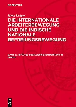 E-Book (pdf) Anfänge sozialistischen Denkens in Indien von Horst Krüger
