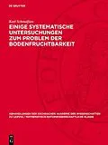 PDF Einige systematische Untersuchungen zum Problem der Bodenfruchtbarkeit von Karl Schmalfuss