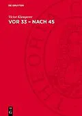 PDF Vor 33  nach 45 von Victor Klemperer