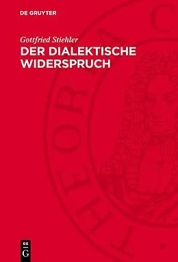 PDF Der dialektische Widerspruch von Gottfried Stiehler